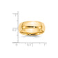 Solid 18K Yellow Gold 7mm Comfort Fit Men's/Women's Wedding Band Ring Size 12