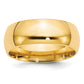 Solid 18K Yellow Gold 8mm Comfort Fit Men's/Women's Wedding Band Ring Size 12