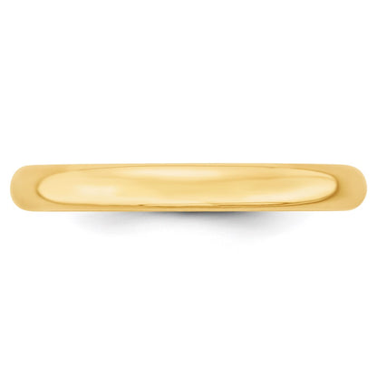 Solid 18K Yellow Gold 3mm Light Weight Comfort Fit Men's/Women's Wedding Band Ring Size 9.5