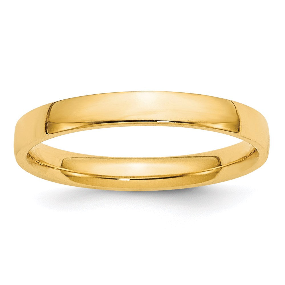 Solid 14K Yellow Gold 3mm Light Weight Comfort Fit Men's/Women's Wedding Band Ring Size 9.5