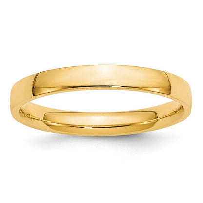 Solid 18K Yellow Gold 3mm Light Weight Comfort Fit Men's/Women's Wedding Band Ring Size 9.5