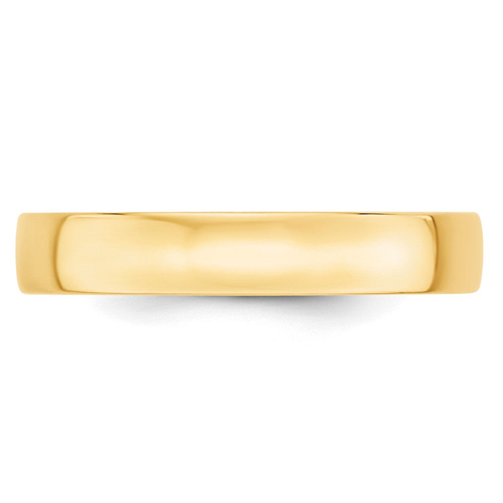 Solid 18K Yellow Gold 4mm Light Weight Comfort Fit Men's/Women's Wedding Band Ring Size 5