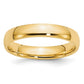 Solid 18K Yellow Gold 4mm Light Weight Comfort Fit Men's/Women's Wedding Band Ring Size 5