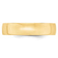 Solid 18K Yellow Gold 5mm Light Weight Comfort Fit Men's/Women's Wedding Band Ring Size 5