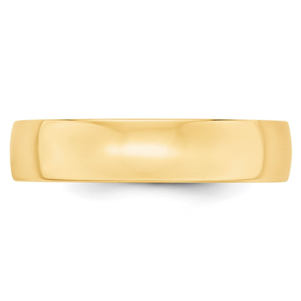 Solid 18K Yellow Gold 5mm Light Weight Comfort Fit Men's/Women's Wedding Band Ring Size 6