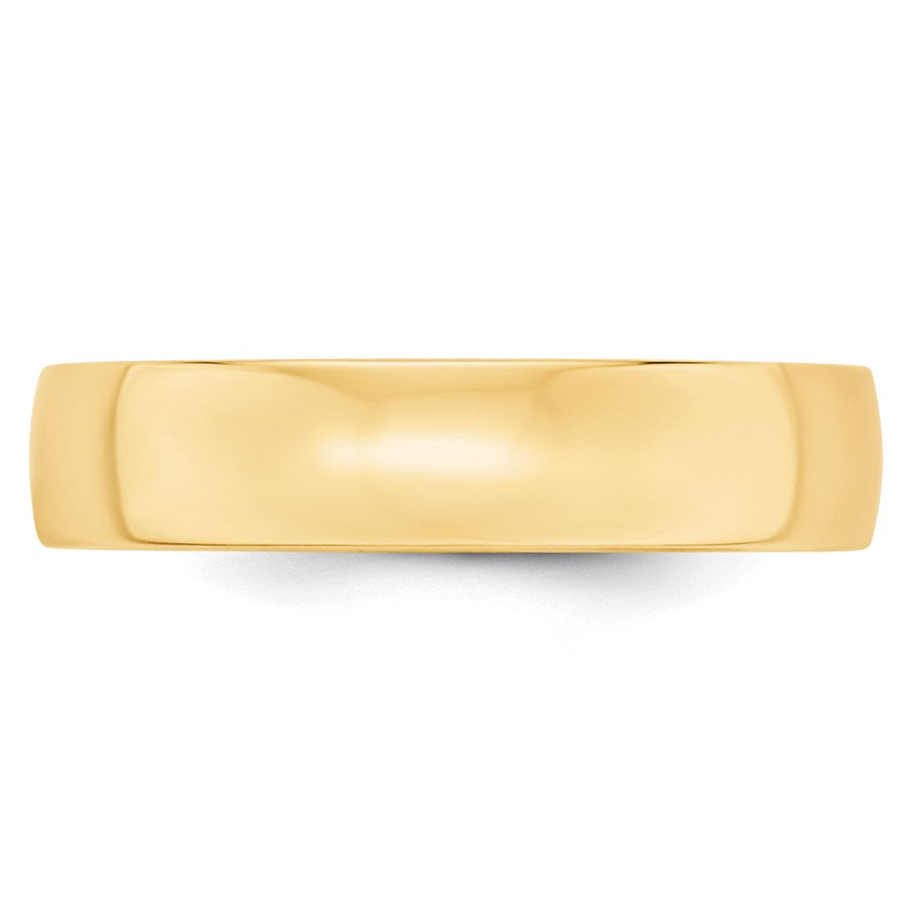 Solid 18K Yellow Gold 5mm Light Weight Comfort Fit Men's/Women's Wedding Band Ring Size 4.5