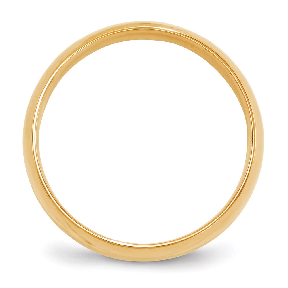 Solid 18K Yellow Gold 6mm Light Weight Comfort Fit Men's/Women's Wedding Band Ring Size 14