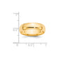 Solid 18K Yellow Gold 6mm Light Weight Comfort Fit Men's/Women's Wedding Band Ring Size 4.5