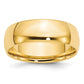 Solid 18K Yellow Gold 7mm Light Weight Comfort Fit Men's/Women's Wedding Band Ring Size 8