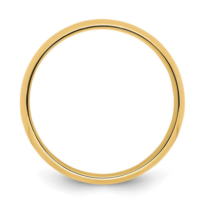 Solid 14K Yellow Gold 8mm Light Weight Comfort Fit Men's/Women's Wedding Band Ring Size 4.5