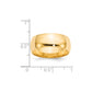 Solid 18K Yellow Gold 8mm Light Weight Comfort Fit Men's/Women's Wedding Band Ring Size 13