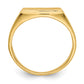 14K Yellow Gold 8.5x13.0mm Open Back Men's Signet Ring
