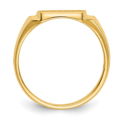 14K Yellow Gold Signet Ring