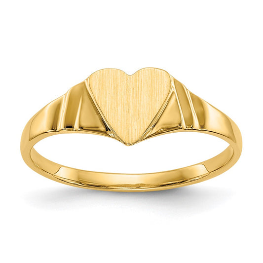 14K Yellow Gold Children's Signet Ring