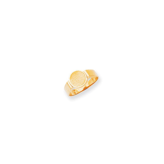 14K Yellow Gold Signet Ring
