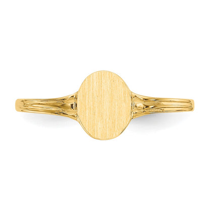 14K Yellow Gold Signet Ring