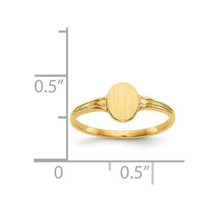 14K Yellow Gold Signet Ring