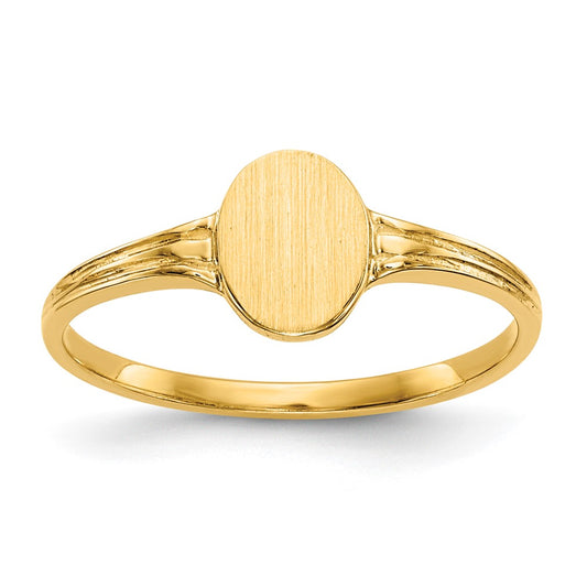 14K Yellow Gold Signet Ring