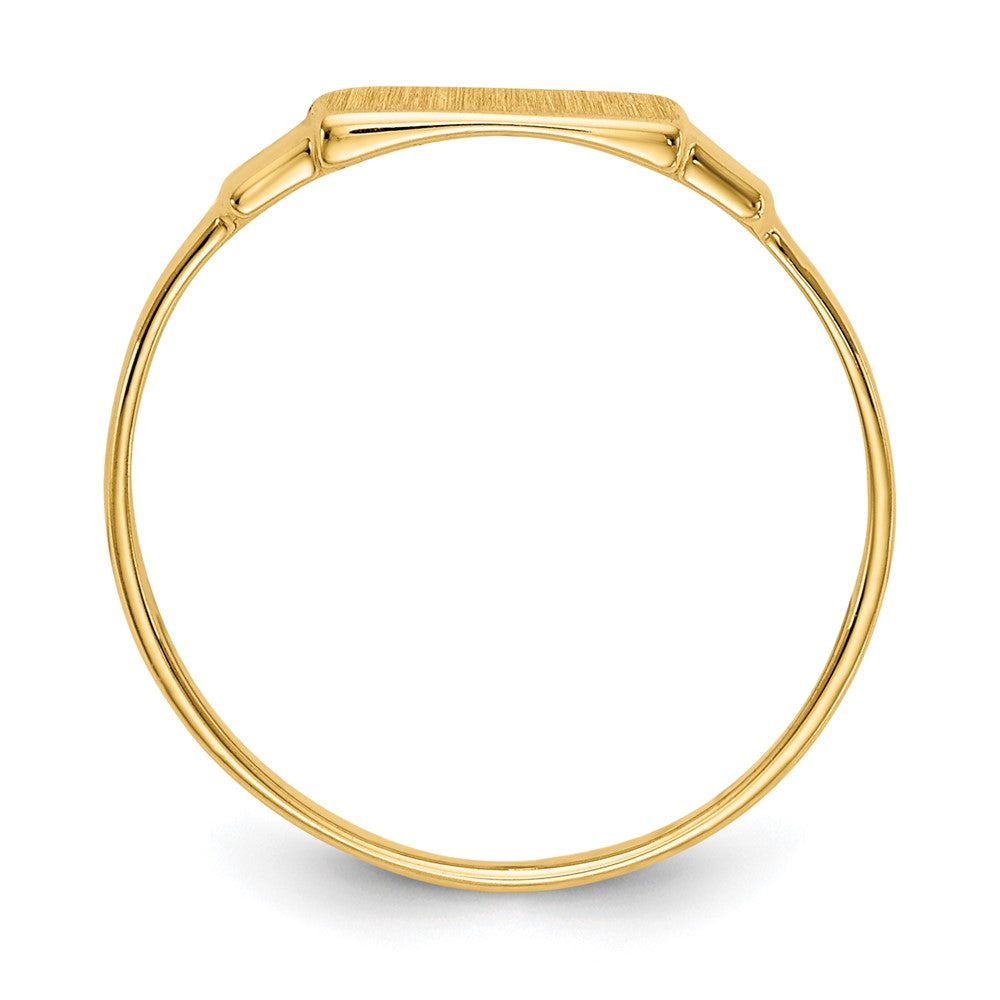14K Yellow Gold Signet Ring