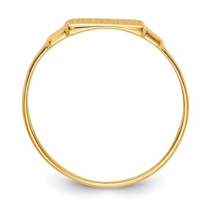 14K Yellow Gold Signet Ring