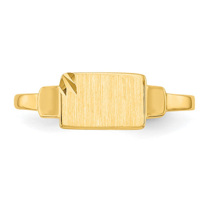 14K Yellow Gold Signet Ring