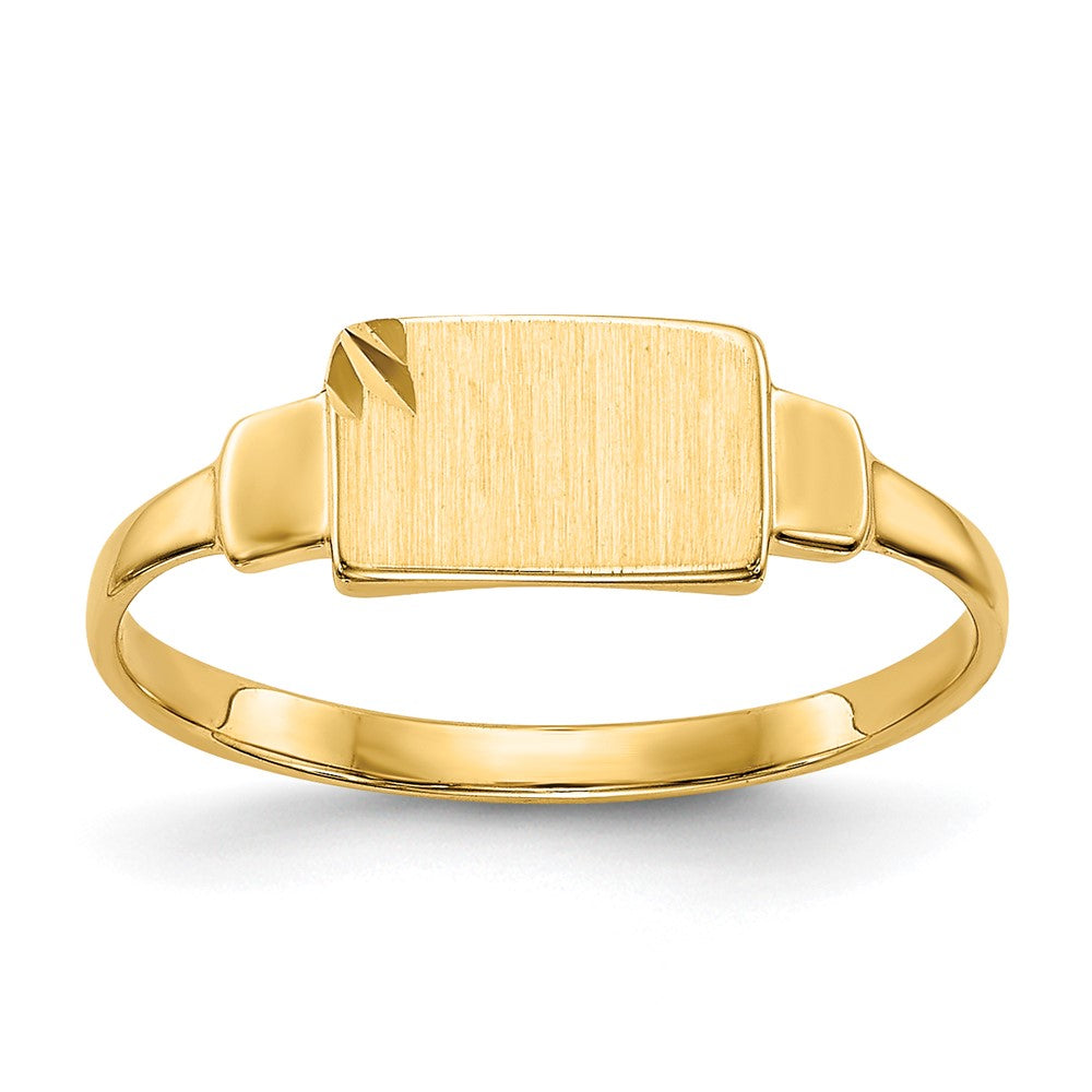 14K Yellow Gold Signet Ring