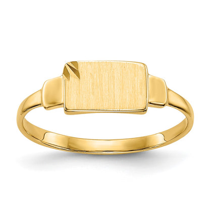 14K Yellow Gold Signet Ring