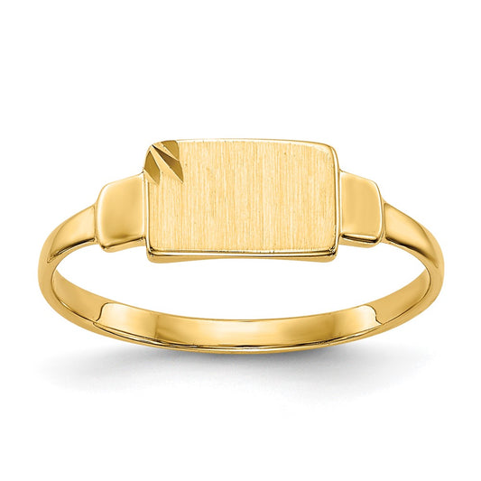 14K Yellow Gold Signet Ring