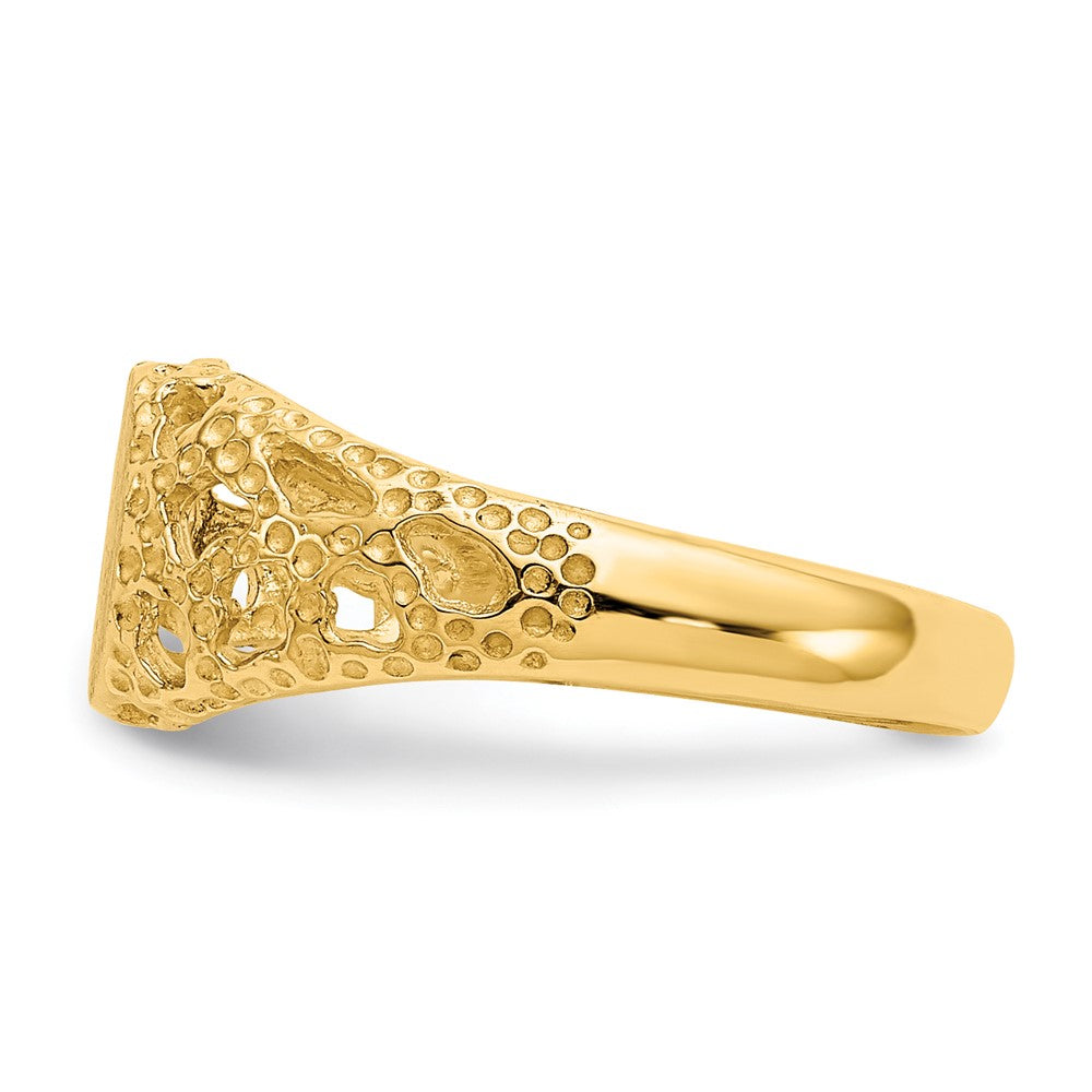 14K Yellow Gold Signet Ring