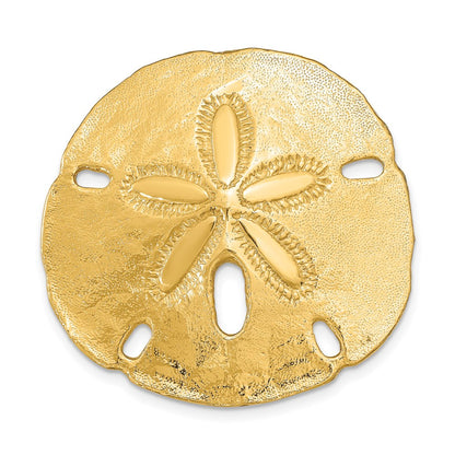 14k Yellow Gold  Fits Up To 8mm and 10mm Medium Sand Dollar Slide