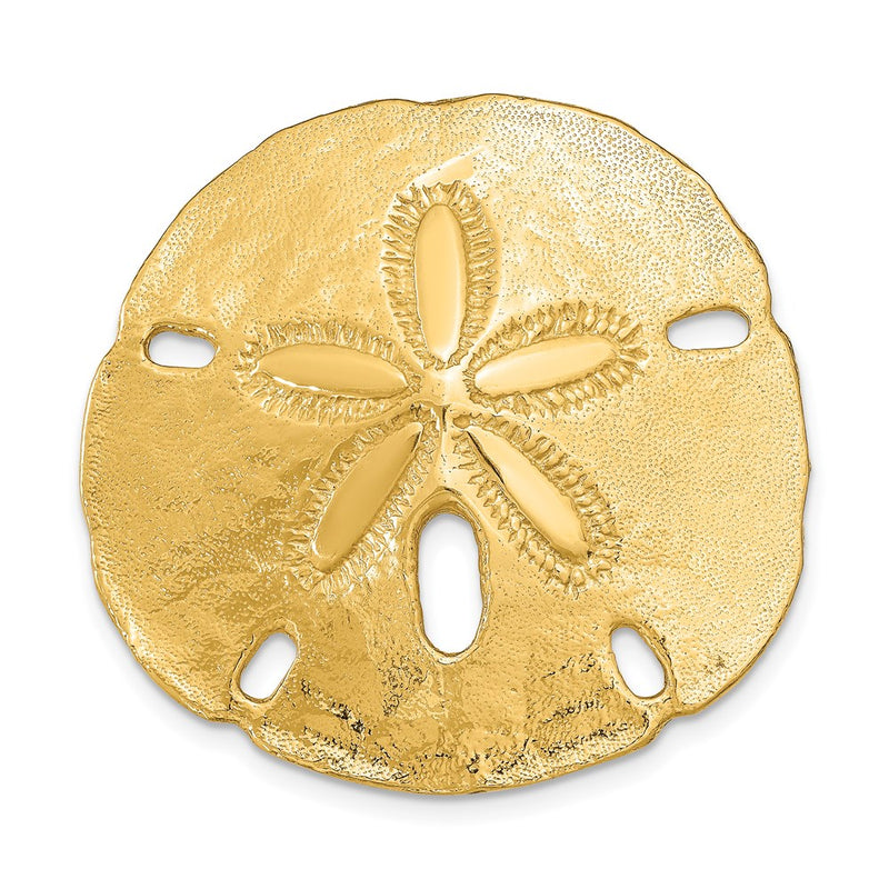14k Yellow Gold  Fits Up To 8mm and 10mm Medium Sand Dollar Slide