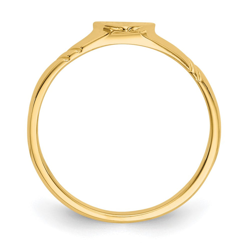 14K Yellow Gold Children's Heart Ring