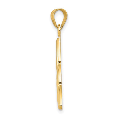 14k Yellow Gold Polished Trinity Knot Pendant