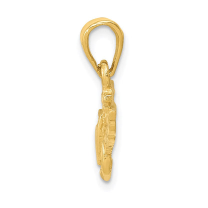 14k Yellow Gold Large US Naval Aviator Badge Pendant