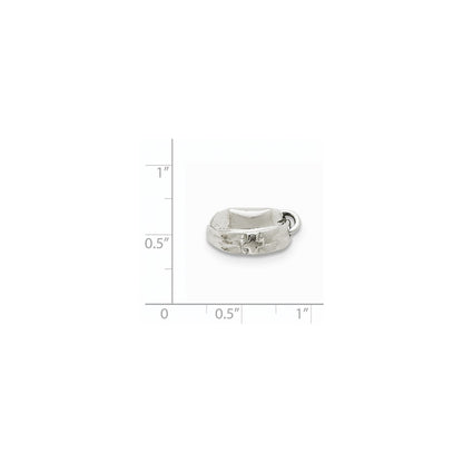 14k White Gold Nurse Cap Charm