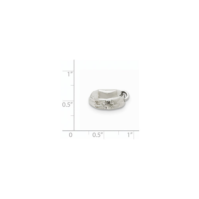 14k White Gold Nurse Cap Charm
