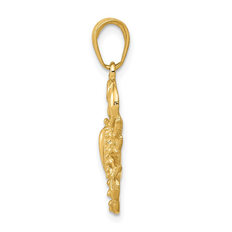 14k Yellow Gold Scorpion Pendant