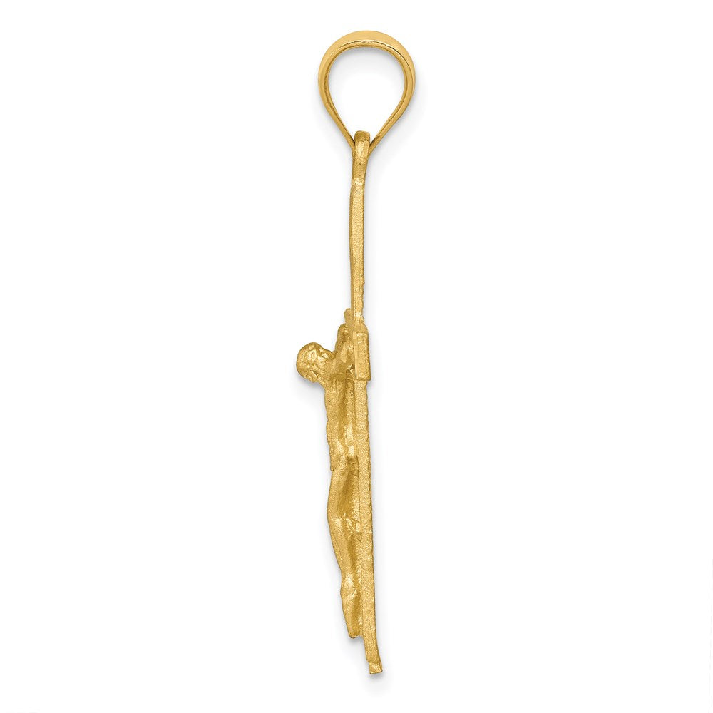 14k Yellow Gold Crucifix Pendant