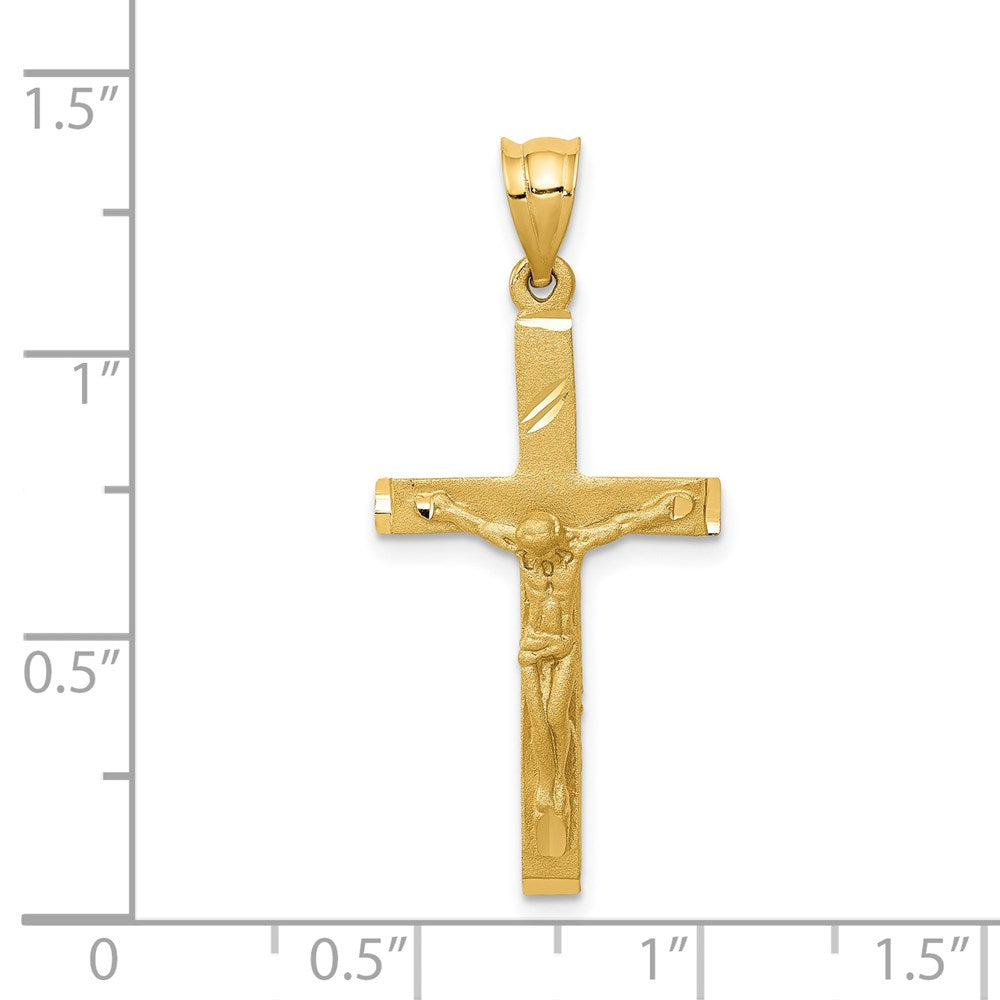 14k Yellow Gold Crucifix Pendant