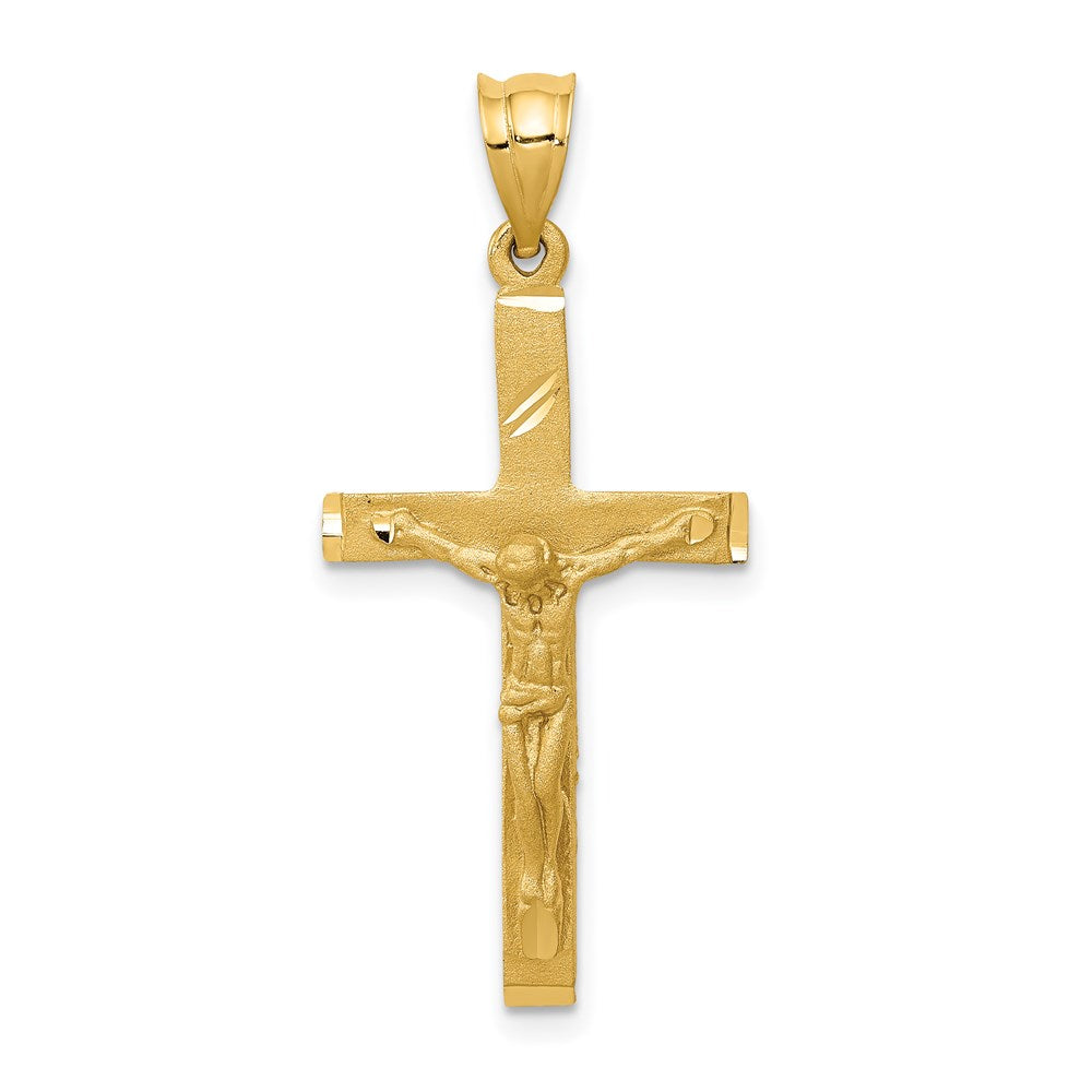 14k Yellow Gold Crucifix Pendant