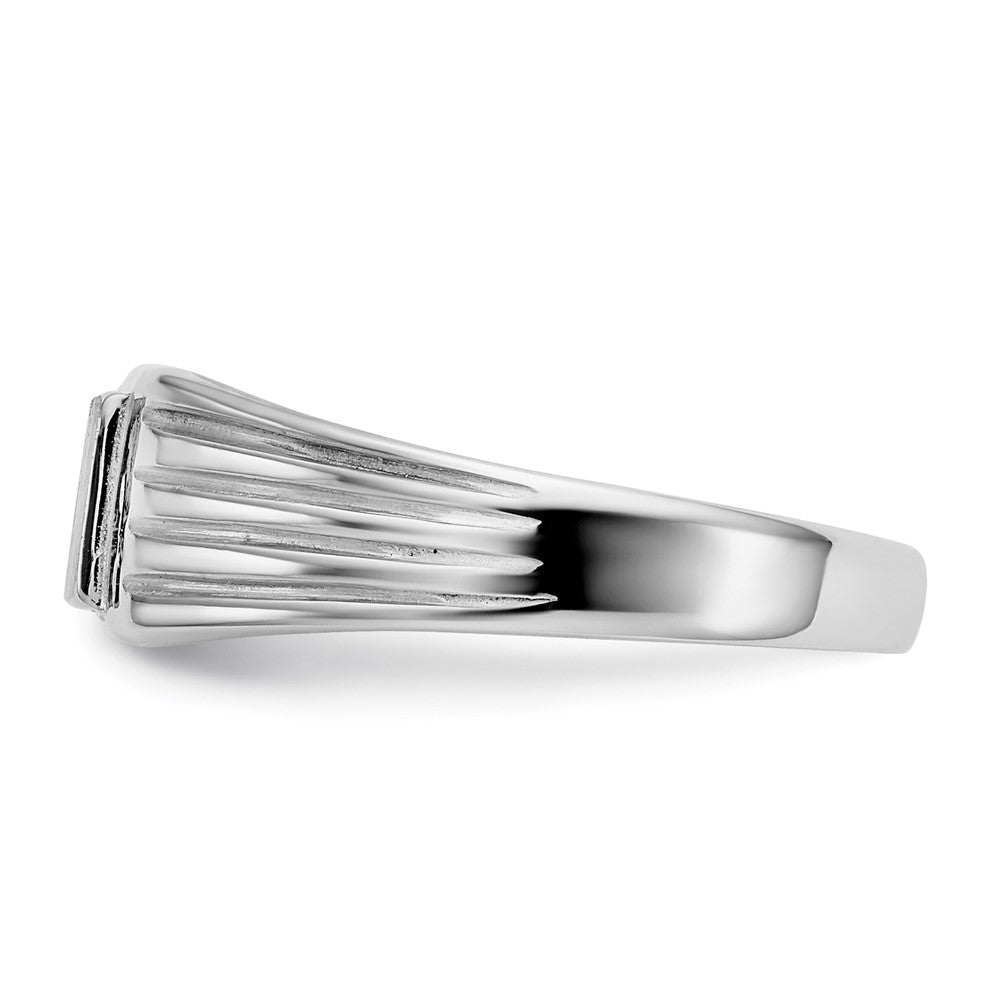 14k White Gold Childs Signet Ring