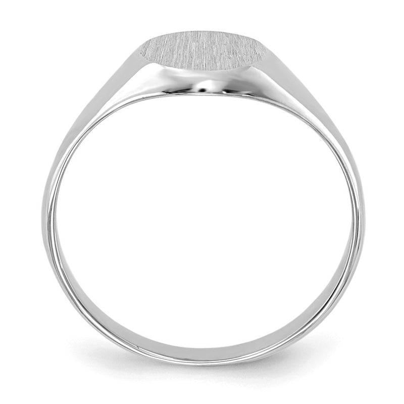 14k White Gold Childs Signet Ring