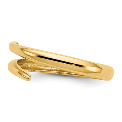 14K Yellow Gold Polished Bypass Ring