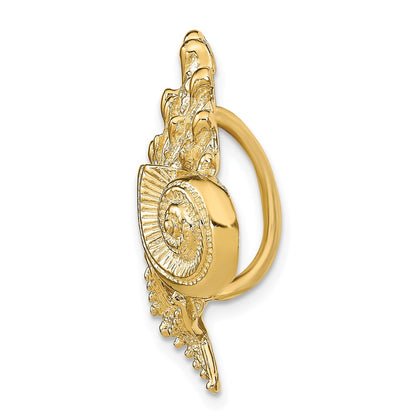 14k Yellow Gold Sea Life Slide