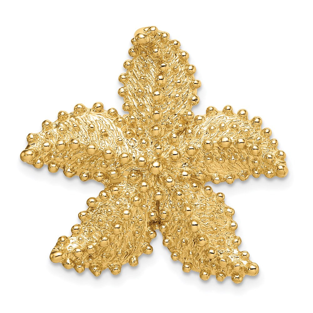 14k Yellow Gold Small Starfish Slide