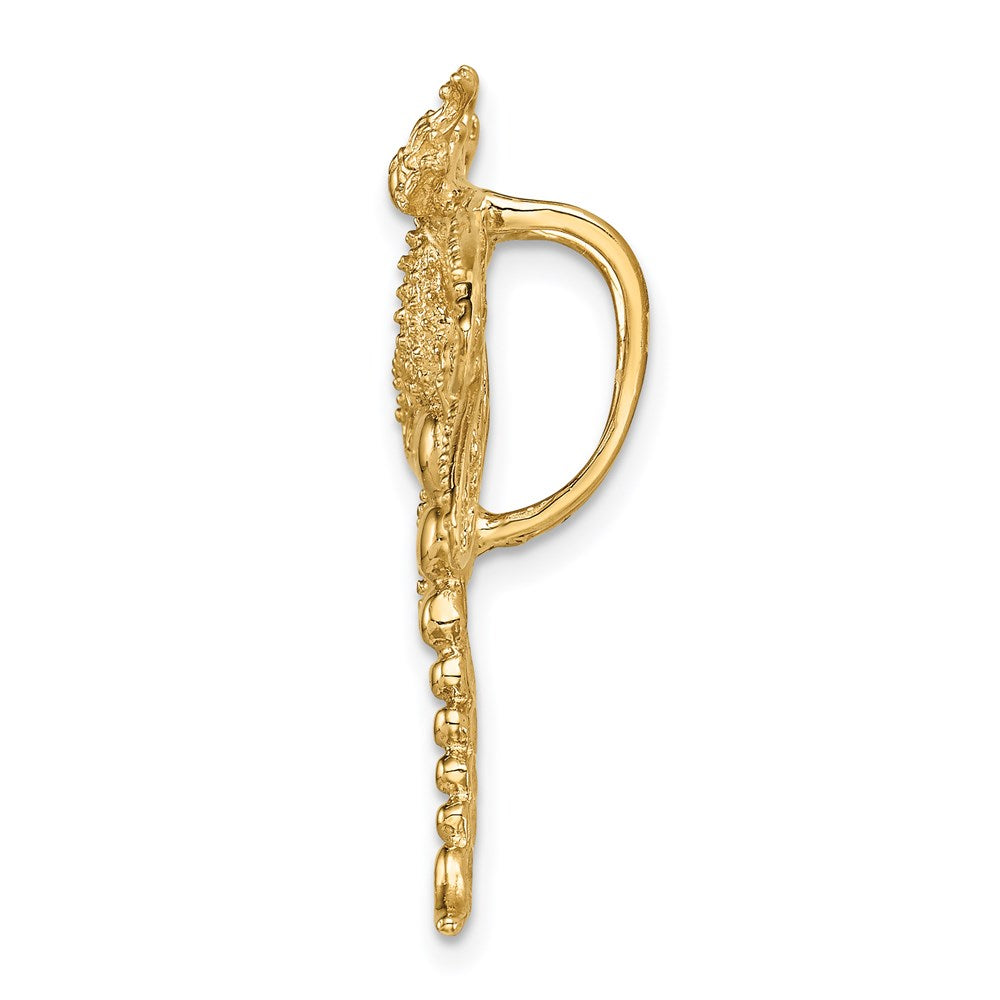 14k Yellow Gold Cut-out Dragonfly Slide