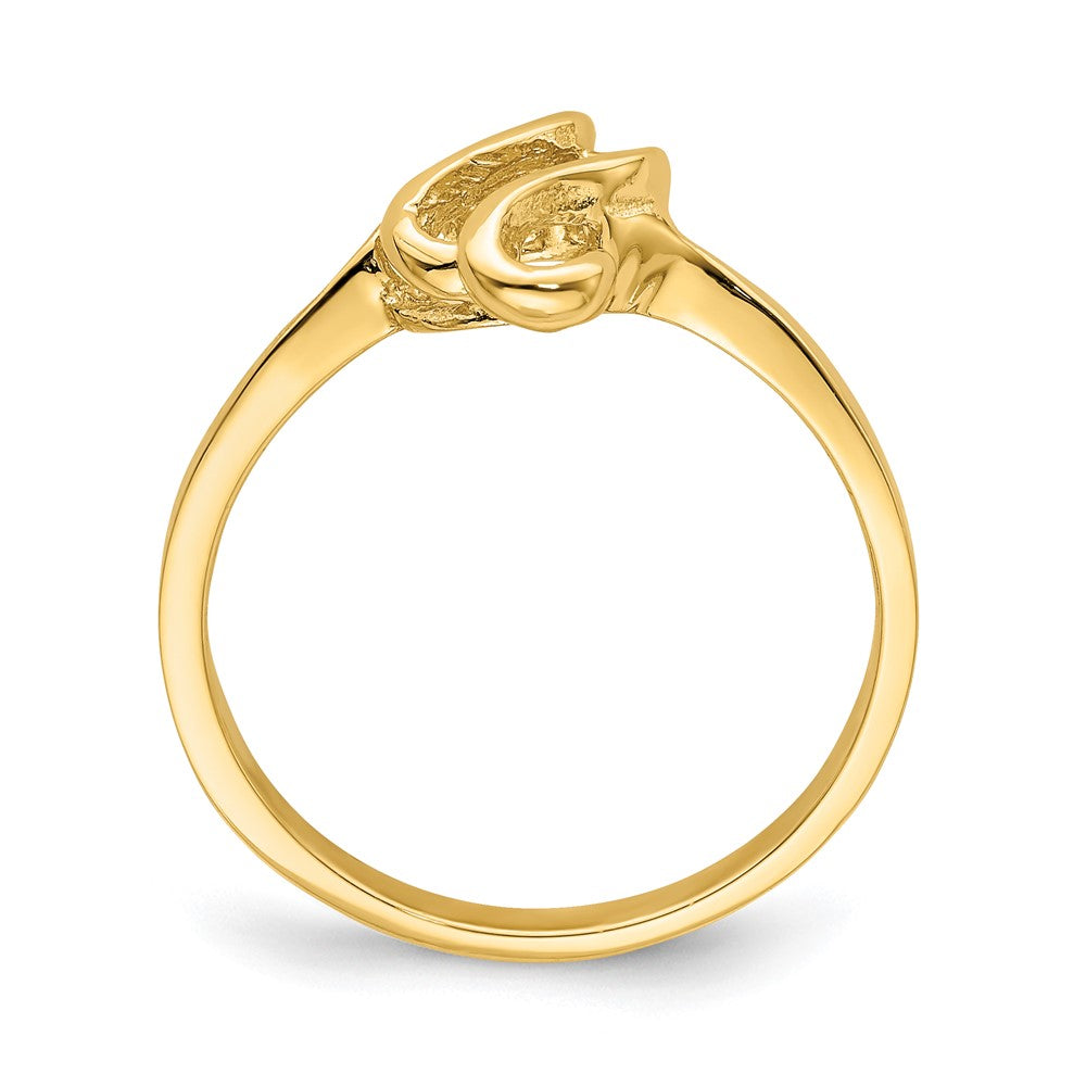 14K Yellow Gold Free Form Ring