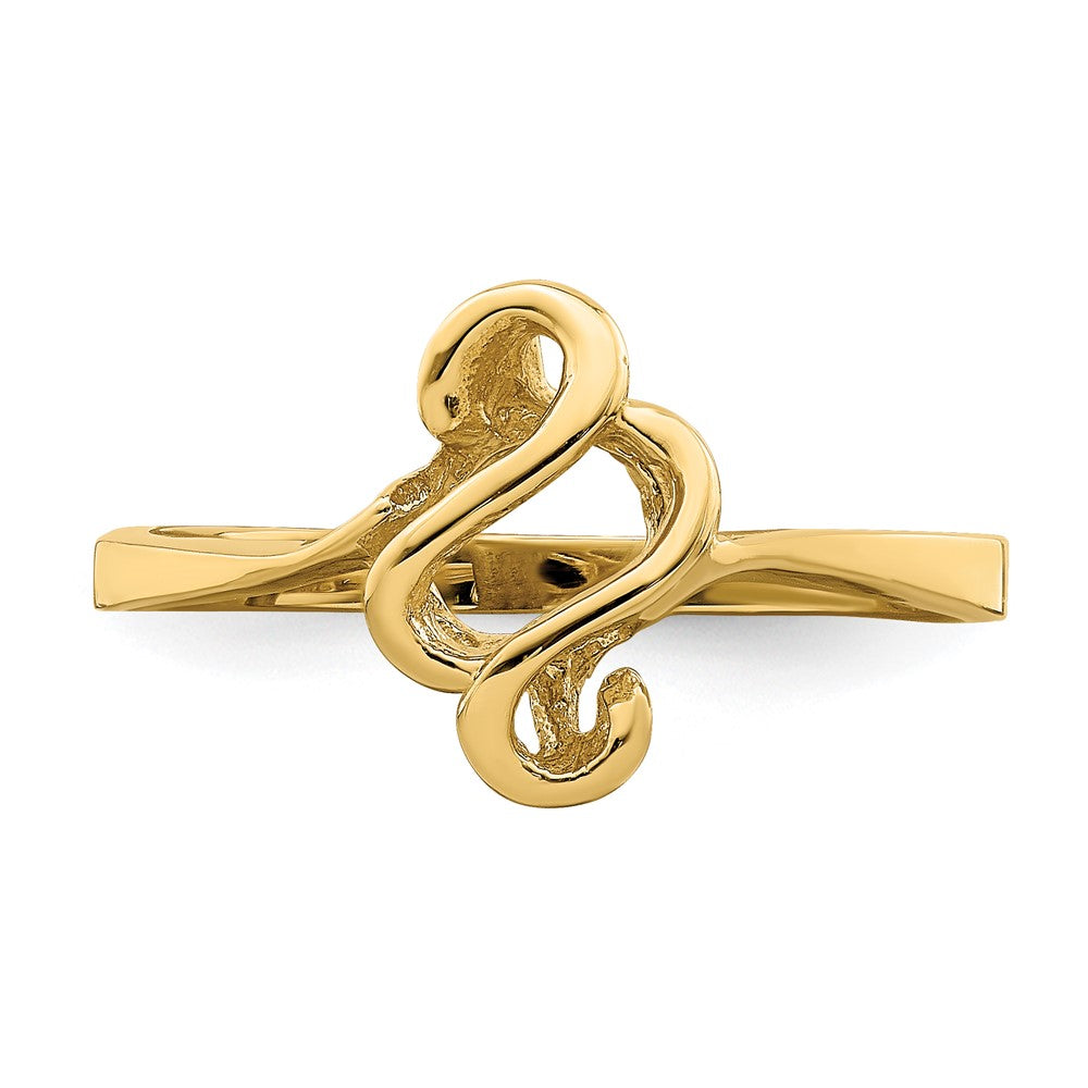 14K Yellow Gold Free Form Ring