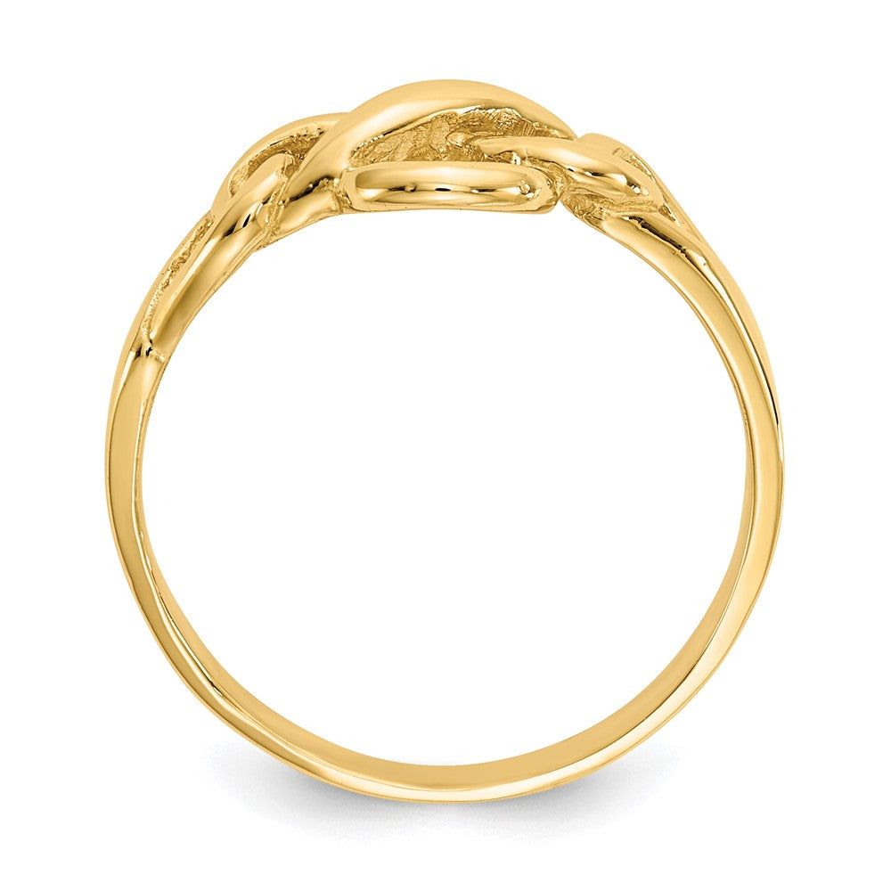 14K Yellow Gold Free Form Knot Ring