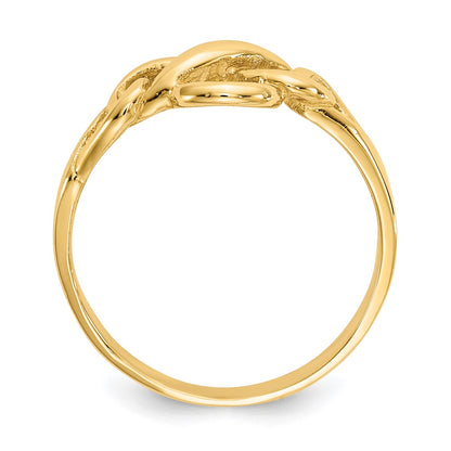 14K Yellow Gold Free Form Knot Ring